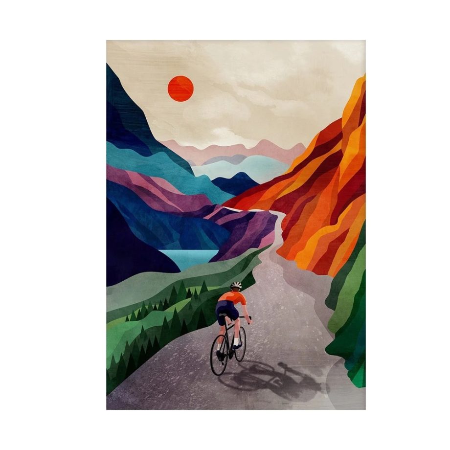 Tableau Cycliste en Montagne