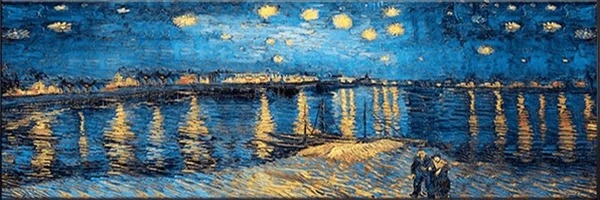 Tableau Van Gogh Nuit Etoilée en Mer
