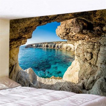 Tenture Murale Grotte en Bord de Mer